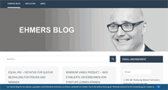 Desktop Screenshot of ehmers-blog.de
