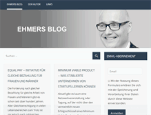 Tablet Screenshot of ehmers-blog.de